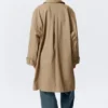 Locker sitzender Einreiher-Car-Coat – Dusty Mole Locker sitzender Einreiher-Car-Coat – Dusty Mole