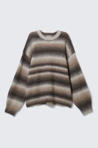 Locker sitzender, melierter Strickpullover – Mole Space Dye Locker sitzender, melierter Strickpullover – Mole Space Dye