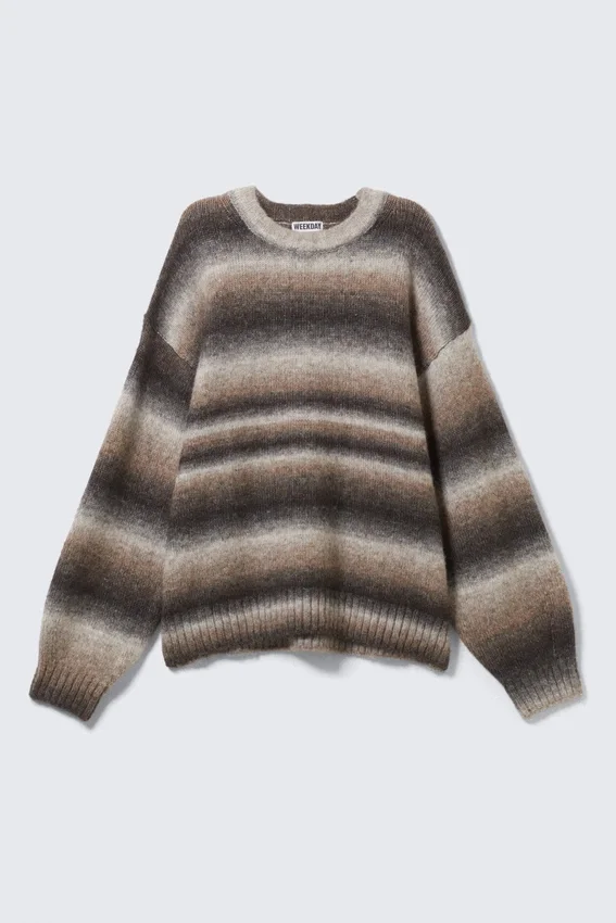 Locker sitzender, melierter Strickpullover – Mole Space Dye Locker sitzender, melierter Strickpullover – Mole Space Dye