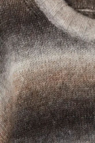 Locker sitzender, melierter Strickpullover – Mole Space Dye Locker sitzender, melierter Strickpullover – Mole Space Dye