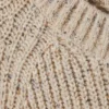 Locker sitzender Pullover aus genopptem Strick – Dusty Ecru Melange Locker sitzender Pullover aus genopptem Strick – Dusty Ecru Melange