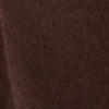 Locker sitzender Pullover mit gerolltem Saum – Dunkelbraun Locker sitzender Pullover mit gerolltem Saum – Dunkelbraun