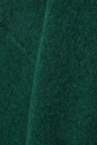 Locker sitzender Strickpullover – Dunkelgrün meliert