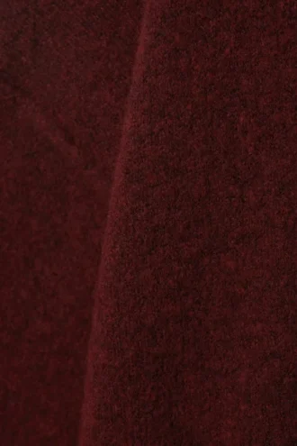 Locker sitzender Strickpullover – Dunkelrot meliert