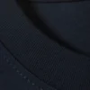 Locker sitzendes, kastenförmiges Baumwoll-T-Shirt – Marineblau