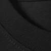 Locker sitzendes, kastenförmiges Baumwoll-T-Shirt – Schwarz