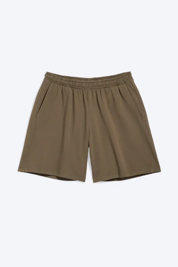 Lockere Jersey-Shorts zum Hineinschlüpfen – Dark Mole Lockere Jersey-Shorts zum Hineinschlüpfen – Dark Mole
