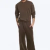 Lockere Jogginghose – Dunkelbraun Lockere Jogginghose – Dunkelbraun