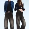 Lockere Regular-Fit-Jeans mit geradem Bein – Senfgelb Schwarz – Schwarz | Cheap Monday GB