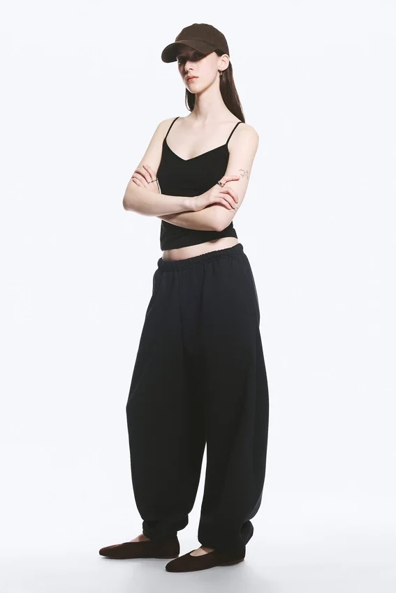 Lockere, schwere Jogginghose – Dunkelblau Lockere, schwere Jogginghose – Dunkelblau