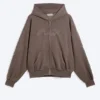 Lockerer Kapuzenpullover mit Reißverschluss und Print – Dark Mole – Flow Lockerer Kapuzenpullover mit Reißverschluss und Print – Dark Mole – Flow