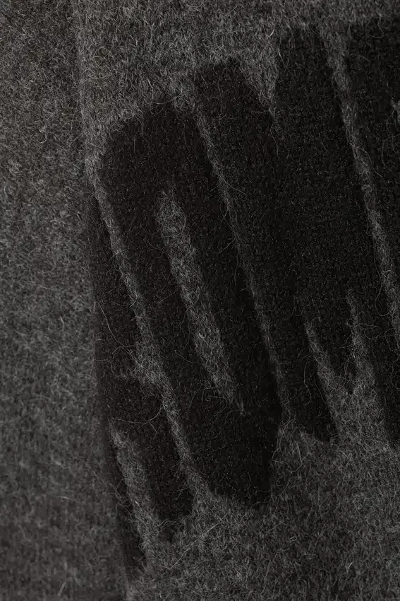 Lockerer Pullover mit Print – Dunkelgrau – Romancer Lockerer Pullover mit Print – Dunkelgrau – Romancer