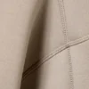 Lockerer Scuba-Kapuzenpullover mit hohem Kragen und Reißverschluss – Light Dusty Mole