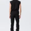Lockeres, quadratisches Baumwoll-Tanktop – Schwarz Lockeres, quadratisches Baumwoll-Tanktop – Schwarz