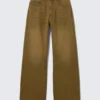 Looser Regular Waist Loose Straight Jeans – Deep Brown | Cheap Monday Gb Looser Regular Waist Loose Straight Jeans – Deep Brown | Cheap Monday Gb