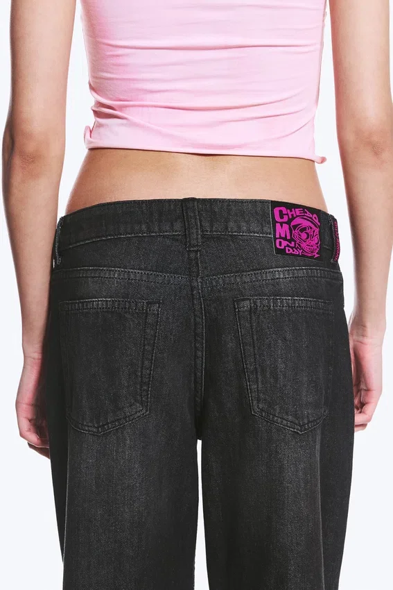 Loosy Lucie Low Rise Regular Flared Jeans – Washed Black | Cheap Monday GB Loosy Lucie Low Rise Regular Flared Jeans – Washed Black | Cheap Monday GB