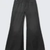 Loosy Lucie Low Rise Regular Flared Jeans – Washed Black | Cheap Monday GB Loosy Lucie Low Rise Regular Flared Jeans – Washed Black | Cheap Monday GB