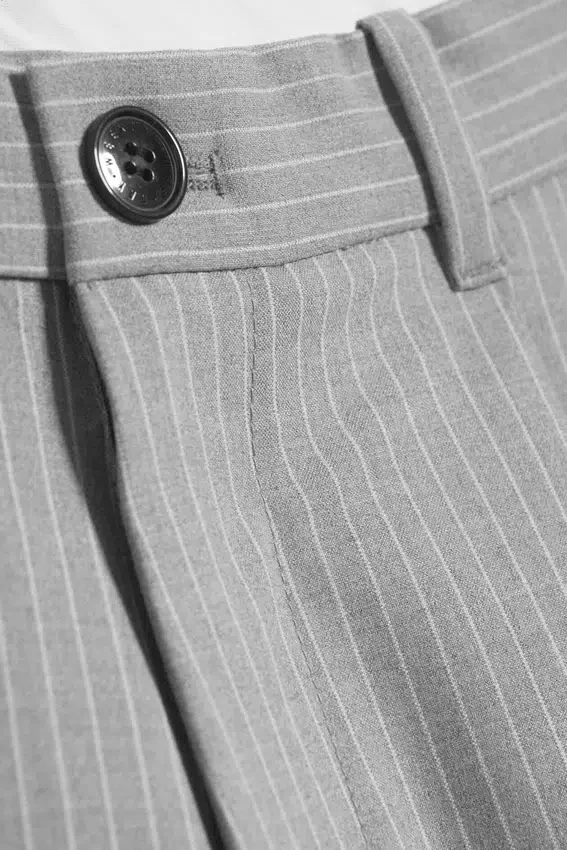 Lose Anzughose für Shorts von Uno – Hellstaubgrau Lose Anzughose für Shorts von Uno – Hellstaubgrau