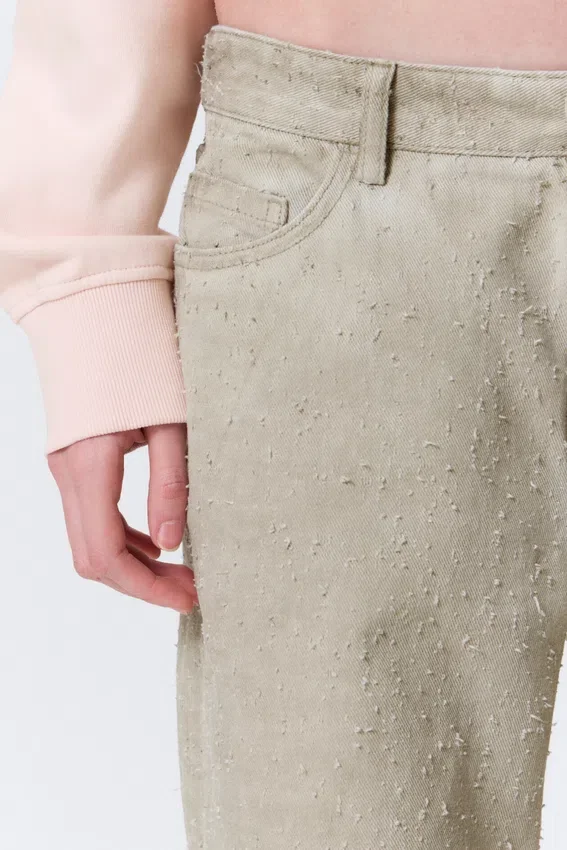 Lose Bootcut-Hose mit niedriger Leibhöhe – Light Mole Lose Bootcut-Hose mit niedriger Leibhöhe – Light Mole