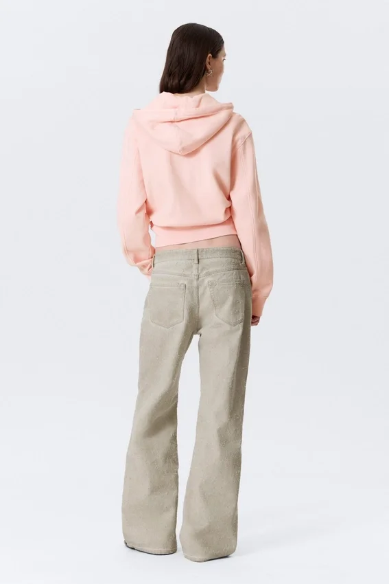 Lose Bootcut-Hose mit niedriger Leibhöhe – Light Mole Lose Bootcut-Hose mit niedriger Leibhöhe – Light Mole