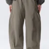 Lose Pull-On-Hose mit niedriger Leibhöhe – Grau