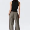 Lose Pull-On-Hose mit niedriger Leibhöhe – Grau