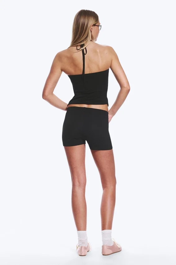 Low-Jersey-Hotpants – Schwarz Low-Jersey-Hotpants – Schwarz