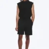 Lässige Frottee-Shorts – Schwarz Lässige Frottee-Shorts – Schwarz