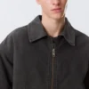 Lässige, gewaschene Utility-Jacke – gewaschen, schwarz Lässige, gewaschene Utility-Jacke – gewaschen, schwarz