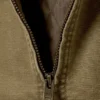 Lässige, kastenförmige Jacke mit Reißverschluss – Beige Lässige, kastenförmige Jacke mit Reißverschluss – Beige