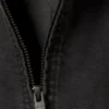 Lässige, kastenförmige Jacke mit Reißverschluss – Schwarz Lässige, kastenförmige Jacke mit Reißverschluss – Schwarz