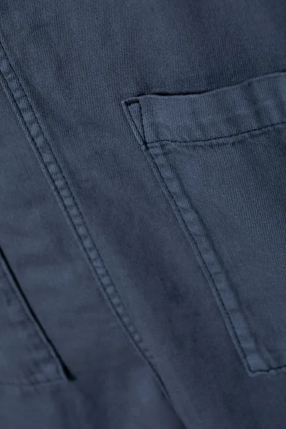 Lässige Latzhose mit geradem Bein – Blau Lässige Latzhose mit geradem Bein – Blau