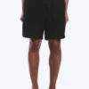 Lässige Leinen-Shorts mit Kordelzug – Schwarz Lässige Leinen-Shorts mit Kordelzug – Schwarz