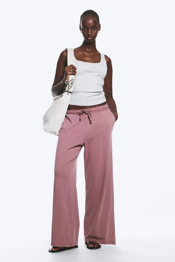 Lässige Pyjamahose – Dusty Lilac Lässige Pyjamahose – Dusty Lilac