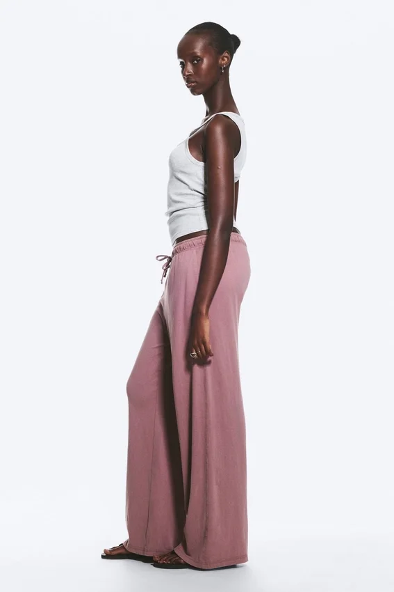 Lässige Pyjamahose – Dusty Lilac Lässige Pyjamahose – Dusty Lilac