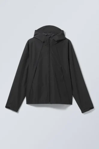 Lässige Shell-Jacke – Schwarz