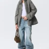 Lässige Utility-Jacke – Grau
