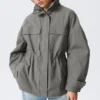 Lässige Utility-Jacke – Grau