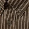 Lässiges gestreiftes Button-Down-Hemd – Braun gestreift Lässiges gestreiftes Button-Down-Hemd – Braun gestreift