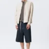 Lässiges gestreiftes Hemd mit Knopfleiste – gestreift, beige Lässiges gestreiftes Hemd mit Knopfleiste – gestreift, beige