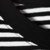 Lässiges langarmiges Baumwoll-T-Shirt – schwarz-weiße Streifen