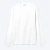 Lässiges Langarmshirt – Weiß Lässiges Langarmshirt – Weiß