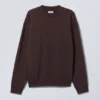 Lässiges, schweres Sweatshirt – Dunkelviolett Lässiges, schweres Sweatshirt – Dunkelviolett