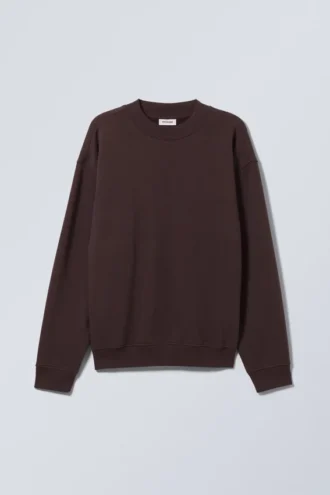 Lässiges, schweres Sweatshirt – Dunkelviolett