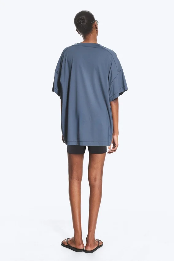 Lässiges Sport-T-Shirt – Dunkelblau Lässiges Sport-T-Shirt – Dunkelblau