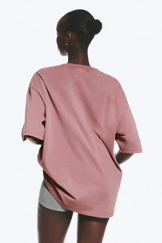 Lässiges T-Shirt – Medium Dusty Lilac Lässiges T-Shirt – Medium Dusty Lilac