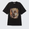 Lässiges T-Shirt mit Print – Schwarz – Dragon Gate Lässiges T-Shirt mit Print – Schwarz – Dragon Gate