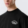 Lässiges T-Shirt mit Print – Schwarz – Teambuilding