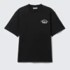 Lässiges T-Shirt mit Print – Schwarz – Teambuilding