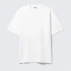 Lässiges T-Shirt mit Print – Weiß – Afterwards